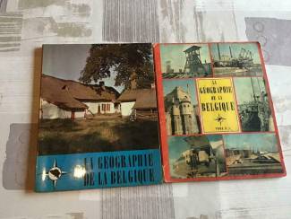 2 BOEKEN;LA GEOGRAPHIE d/L BELGIQUE,2 LIVRES anciens