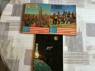 3 BOEKEN ; LA GEOGRAPHIE de L'AMERIQUE & de L'ESPACE
