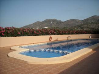 App met zwembad in Lliber, dorpje in Vall de Pop dichtbij Calpe
