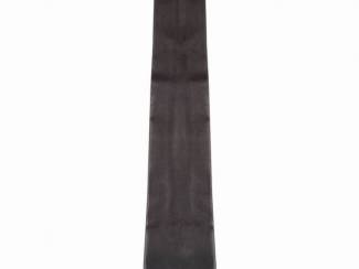 Fraaie zwart leren stropdas