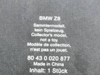 Modelauto's | groot | 1:5 tot 1:12 BMW Dealer Z8 1/12 KYOSHO + Hardtop # 80430020877 Silver / Black