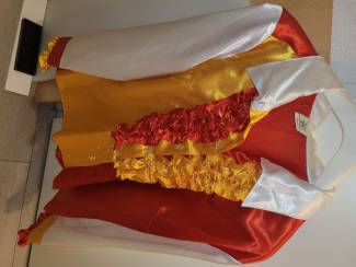 Carnavalskleding en Feestkleding Zwart Cobertjasje met emblemen en Oeteldonkse blouse, en Sjaal