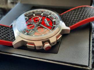 Horloges | Heren !Nieuw! Alpha Sierra - Titan SRC10 (Rood-Zilver)
