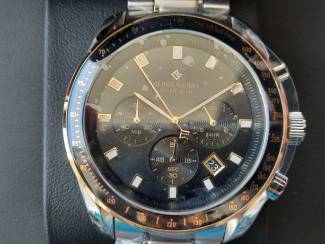 Horloges | Heren !Nieuw! Alpha Sierra -  STARBUSTER TSS02 (Zwart, Goud, Zilver)