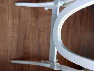 Woonaccessoires | Spiegels Staande witte houten ovale spiegel,begin dit jaar gekocht.