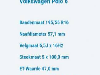Autobanden Volkswagen polo velgen origineel 16 inch.las minas.