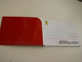 Accessoires Ferrari 360 Spider Owner`s manual instructieboekje