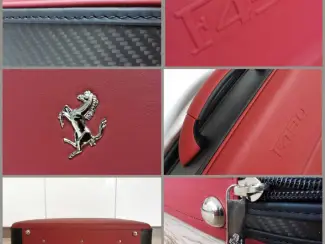 Accessoires Ferrari 430 Koffer Schedoni 2 delige set Rood Grijs Carbon