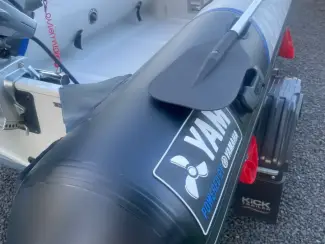 Rubberboten Yam 310 TAF aluminium bodem rib + 20 PK Honda + Kick trailer