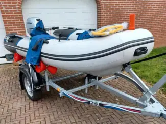 Rubberboten Yam 310 TAF Aluminium Rubberboot 2023 + Honda 20 PK + Trailer