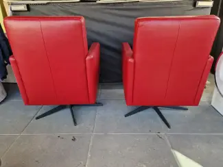 Fauteuils Zeer comfortabele leren (draai) stoelen, hoge kwaliteit