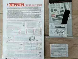 Modelauto's | groot | 1:5 tot 1:12 Ferrari Testarossa Pocher Rivarossi K51 1/8 ongebouwd rood