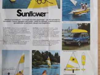 Zeilboten sunflower zeilbootje antiek