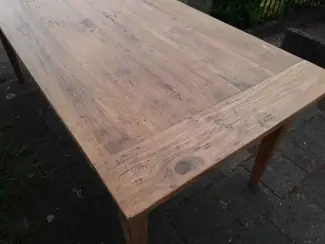 Tafels | Eettafels Teak eettafel 216x 98,5x79 ONBEHANDELD
