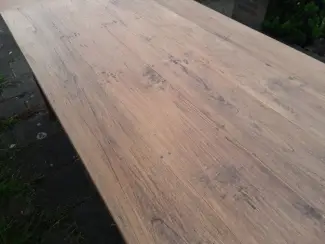 Tafels | Eettafels Teak eettafel 216x 98,5x79 ONBEHANDELD
