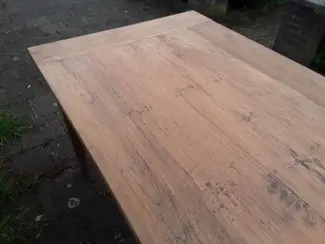 Tafels | Eettafels Teak eettafel 216x 98,5x79 ONBEHANDELD