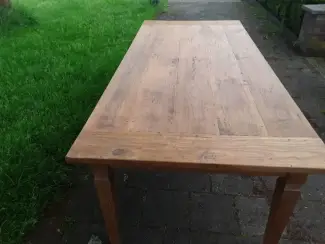 Tafels | Eettafels Teak eettafel 216x 98,5x79 ONBEHANDELD