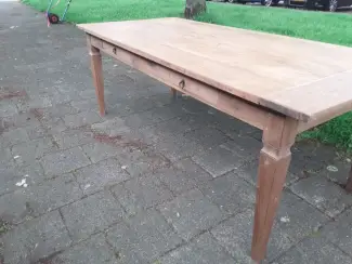 Tafels | Eettafels Teak eettafel 216x 98,5x79 ONBEHANDELD