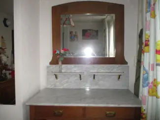 Meubels | Kasten Antieke Eikenhouten Spiegelkast