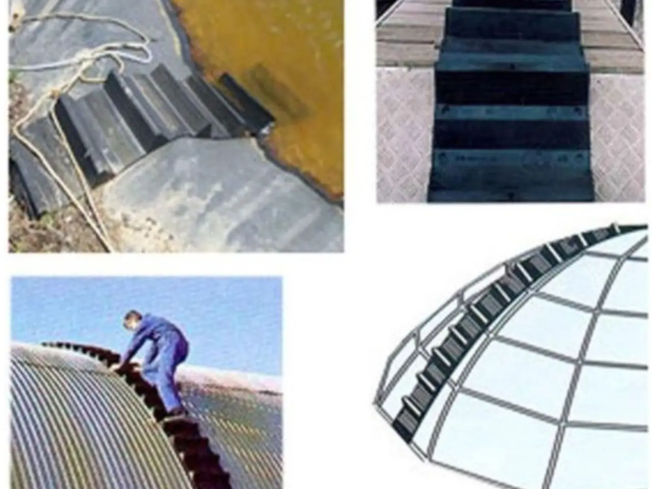 Rubberen daklader oprolbaar voor schuinedaken