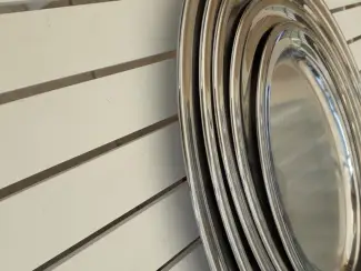 Woonaccessoires | Schalen en Manden plateau inox