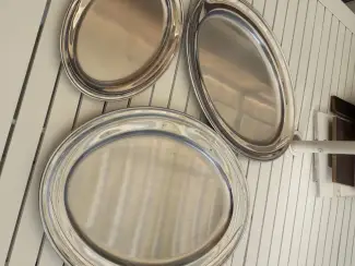 Woonaccessoires | Schalen en Manden plateau inox
