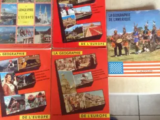 4 BOEKEN;LA GEOGRAPHIE de L'EUROPE .4 LIVRES ancien