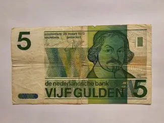 Briefje van vijf gulden, Joost van den Vondel, 1973