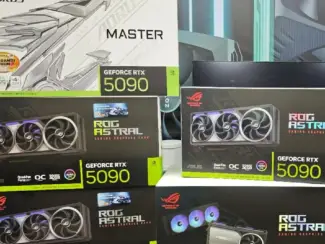 GeForce RTX 5090, GeForce RTX 5080, GeForce RTX 5070 Ti, iPhone,