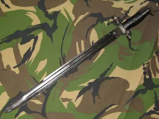 Militaria Bajonet Garand M1905 16inch met Schede uit de Tweede Wereld oorlo