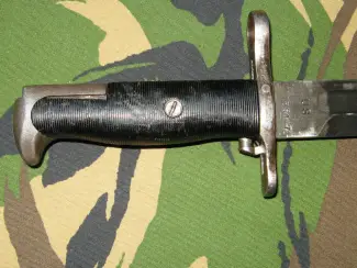 Militaria Bajonet Garand M1905 16inch met Schede uit de Tweede Wereld oorlo