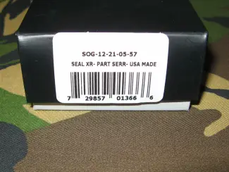 Militaria Zakmes SOG Seal XR US Navy Seals in Doos