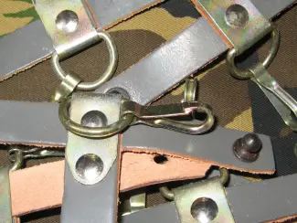 Militaria Lederen AK47 Bajonet Dragers DDR NVA Duitsland Rusland Oostblok