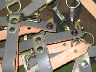 Militaria Lederen AK47 Bajonet Dragers DDR NVA Duitsland Rusland Oostblok