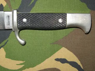 Militaria Schneidteufel Mes Germany Solingen met Schede