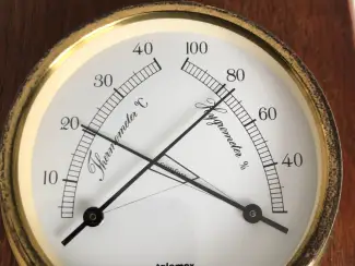 Overige Watersport en Boten antieke messing barometer/hygro en temperatuur meter en klok