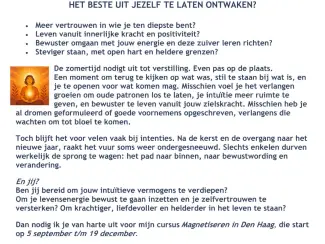 “Wat voel ik? Wat wil ik? En wat doe ik?”