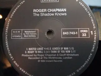 Vinyl | Rock en Metal Lp: Roger Chapman - The Shawdow knows. (1984)