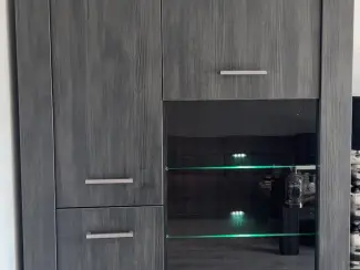 Complete inboedels Woonkamer set 4-delig, kleur: grijs Spotprijs!!