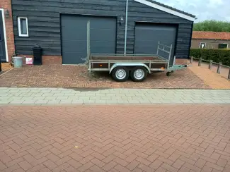 Doe-het-zelf en Verbouw Te koop 2700 kg Vlemmix machine transporter 302x150