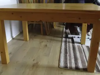massief grenen eettafel
