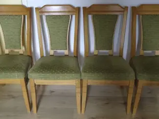 4 eiken eetkamerstoelen