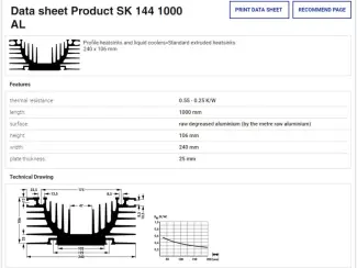 Elektronica-componenten Zware koelvinnen van Fischer Elekrotonik