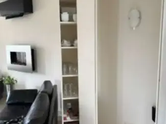 Kasten | Wandmeubels 2 Design kasten beige gespoten.