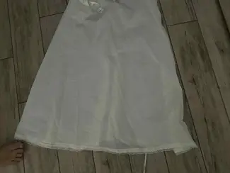 wit/zwarte trouwjurk maat 38/40