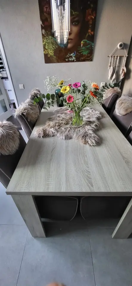 Mooie eettafel met 6 stoelen