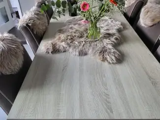 Mooie eettafel met 6 stoelen