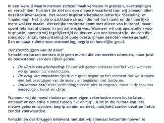 ''Leven is tekenen zonder gummetje.''