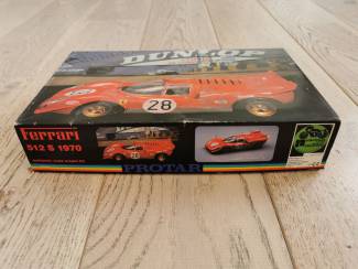 Modelauto's | midden | 1:18 en 1:24 PROTAR FERRARI 512 S 1970 1/24 Model Kit 214 Dunlop authentic sca