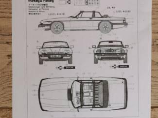 Modelauto's | midden | 1:18 en 1:24 Jaguar xj-sc v12 cabriolet Hasegawa Hobby kits 1/24 no CA010:1800